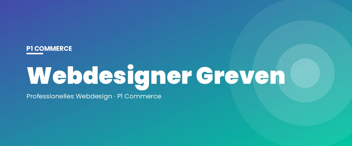 Webdesigner Greven – P1 Commerce Webagentur